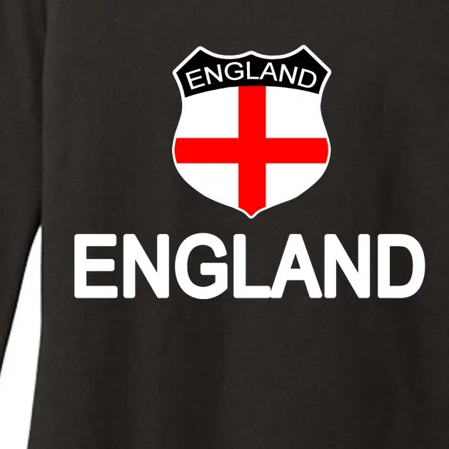 England Soccer Fan English Crest Flag Womens CVC Long Sleeve Shirt