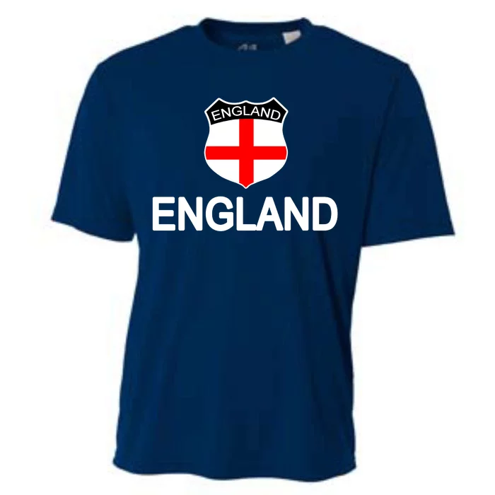 England Soccer Fan English Crest Flag Cooling Performance Crew T-Shirt