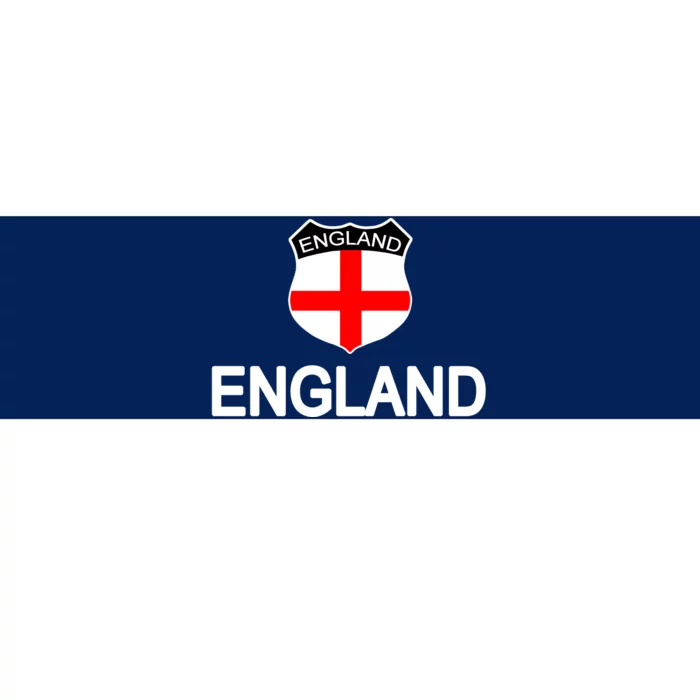 England Soccer Fan English Crest Flag Bumper Sticker