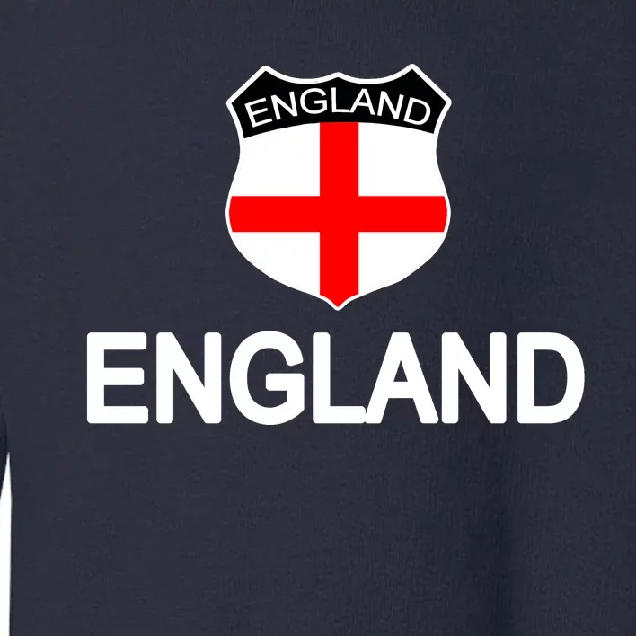 England Soccer Fan English Crest Flag Toddler Sweatshirt