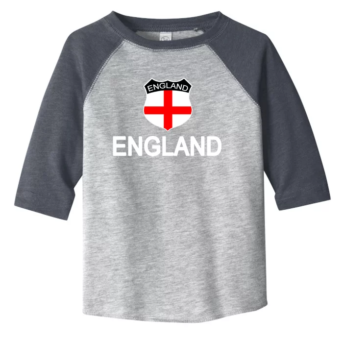 England Soccer Fan English Crest Flag Toddler Fine Jersey T-Shirt