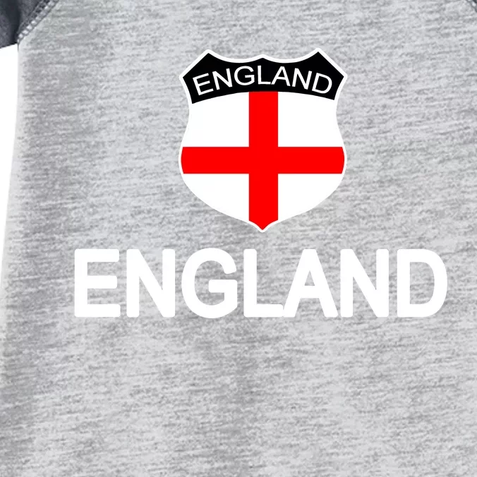 England Soccer Fan English Crest Flag Infant Baby Jersey Bodysuit