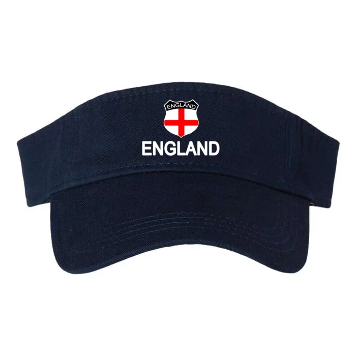 England Soccer Fan English Crest Flag Valucap Bio-Washed Visor