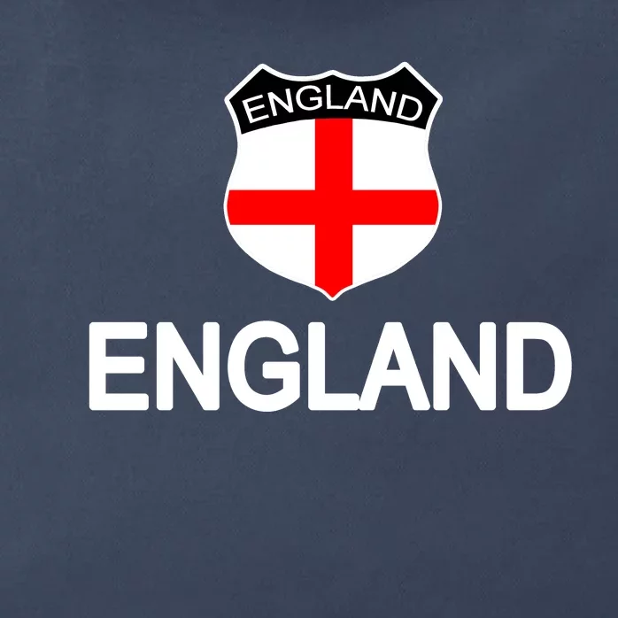 England Soccer Fan English Crest Flag Zip Tote Bag