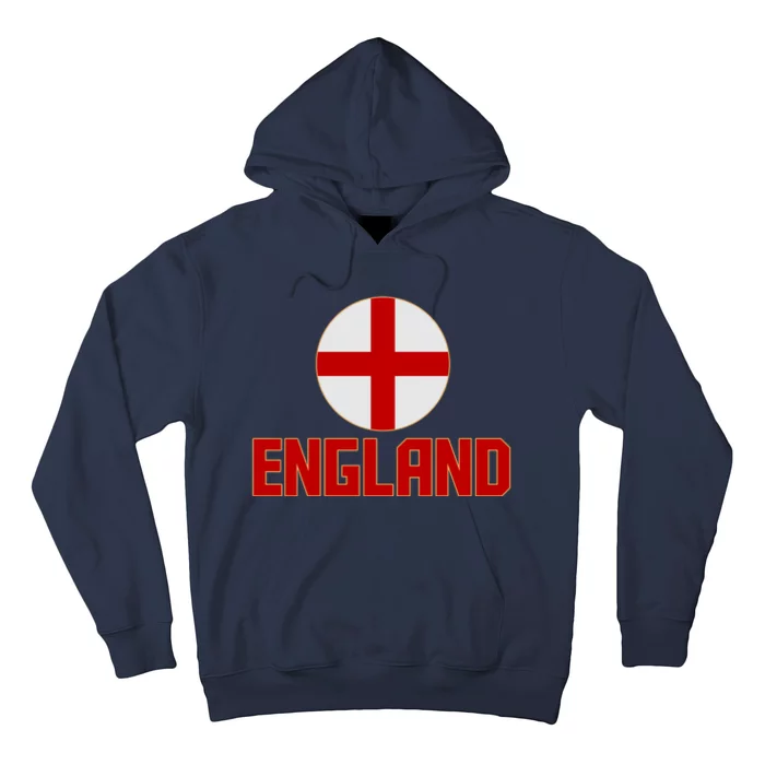 England Soccer Football Red and White Cross Flag logo Hoodie