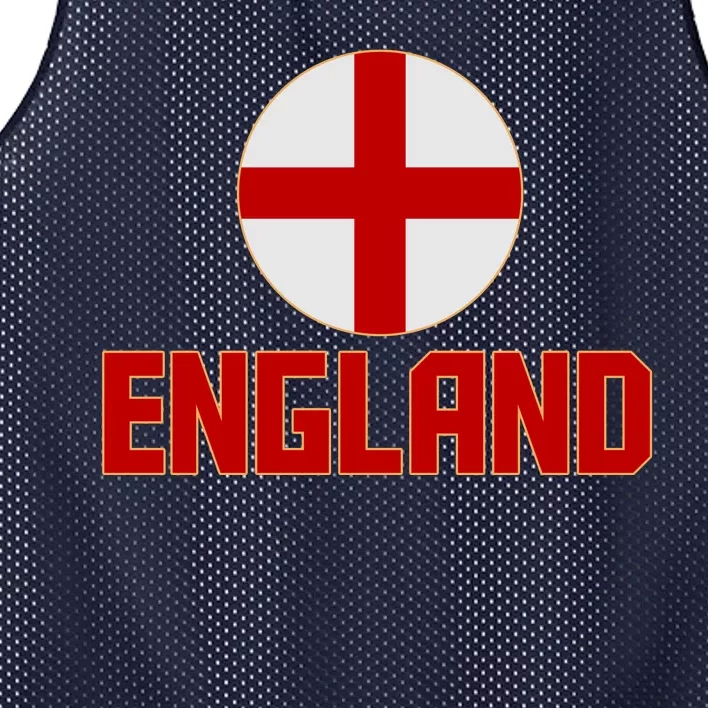 England Soccer Football Red and White Cross Flag logo Mesh Reversible Basketball Jersey Tank