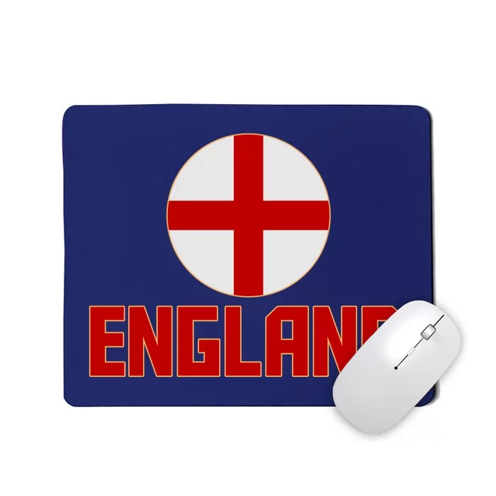 England Soccer Football Red and White Cross Flag logo Mousepad