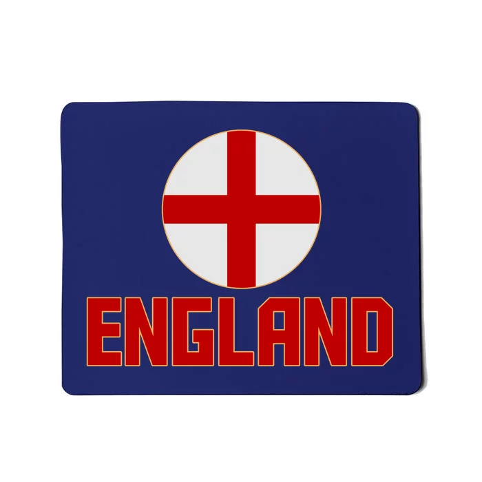 England Soccer Football Red and White Cross Flag logo Mousepad