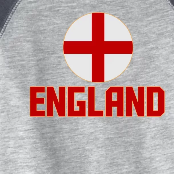 England Soccer Football Red and White Cross Flag logo Toddler Fine Jersey T-Shirt