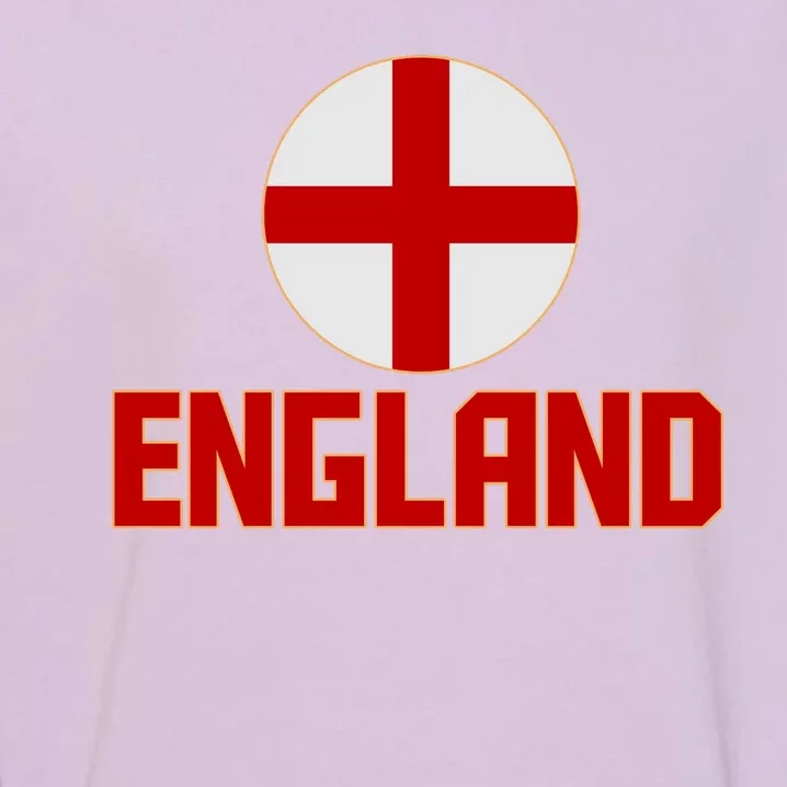 England Soccer Football Red and White Cross Flag logo Garment-Dyed Sweatshirt