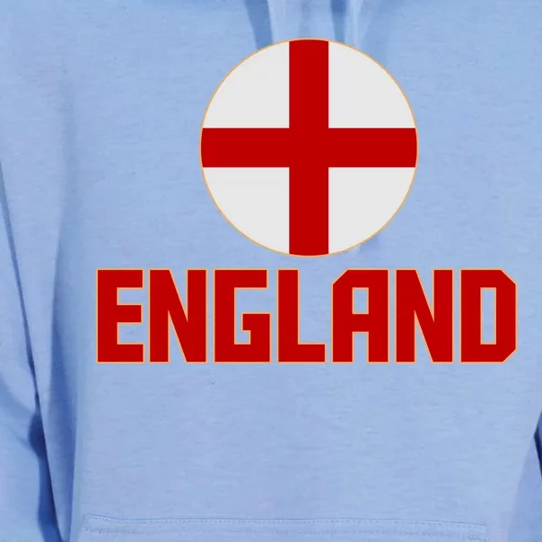 England Soccer Football Red and White Cross Flag logo Unisex Surf Hoodie