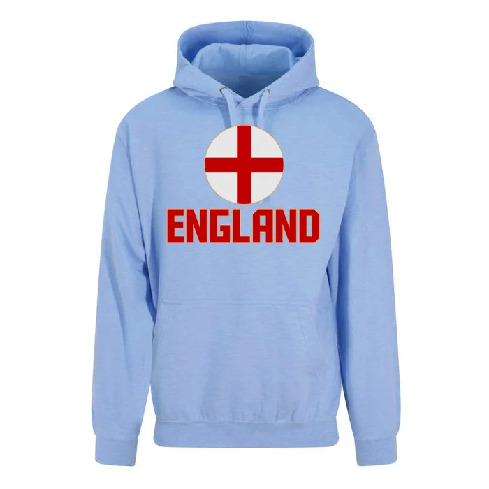 England Soccer Football Red and White Cross Flag logo Unisex Surf Hoodie