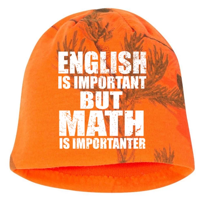 English Is Important But Math Is Importanter Kati - Camo Knit Beanie