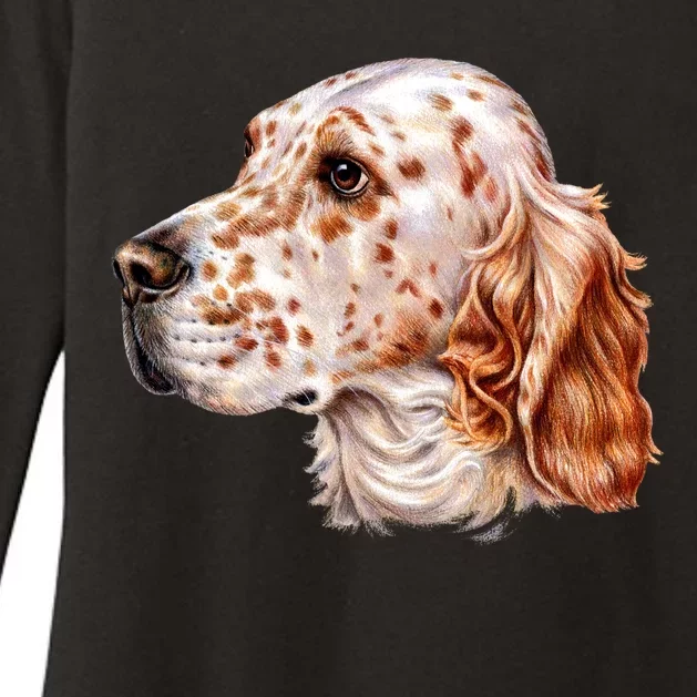 English Setter Dog Womens CVC Long Sleeve Shirt