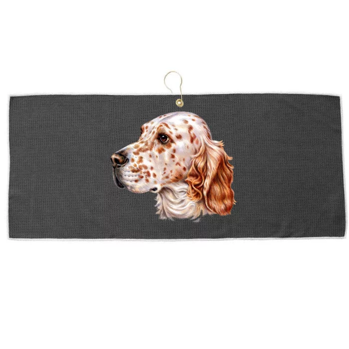 English Setter Dog Large Microfiber Waffle Golf Towel