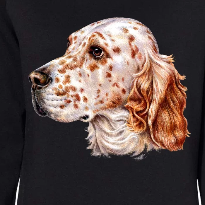 English Setter Dog Womens California Wash Sweatshirt