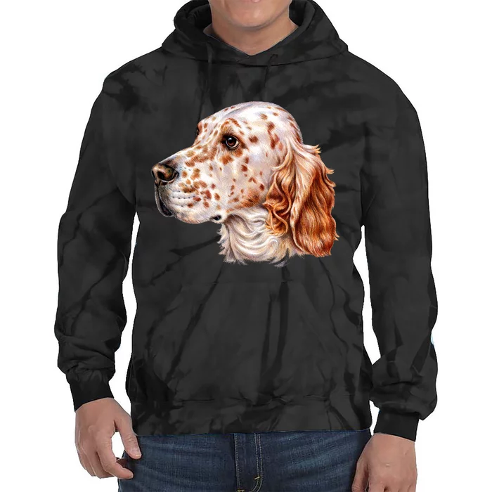 English Setter Dog Tie Dye Hoodie