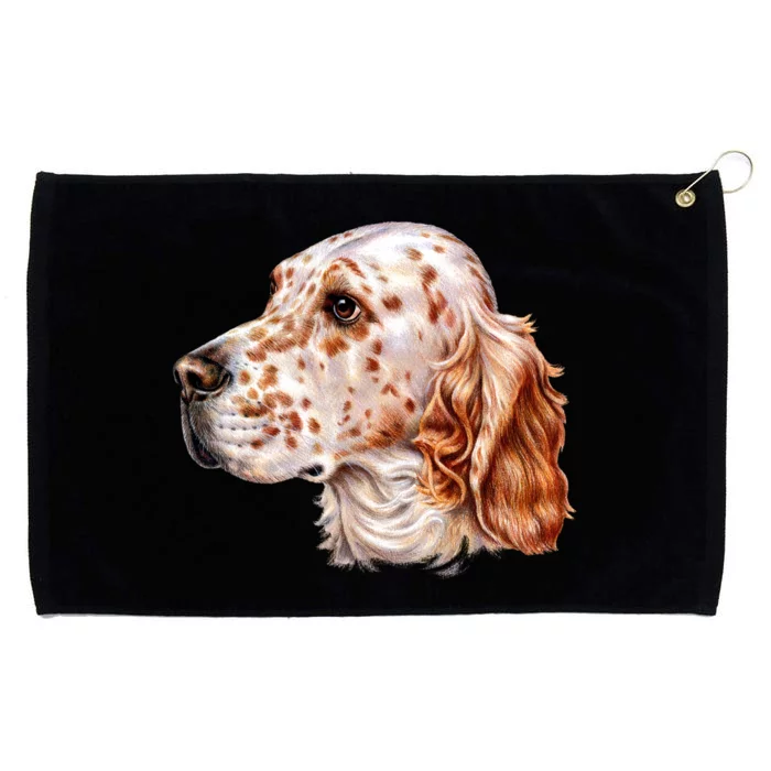 English Setter Dog Grommeted Golf Towel