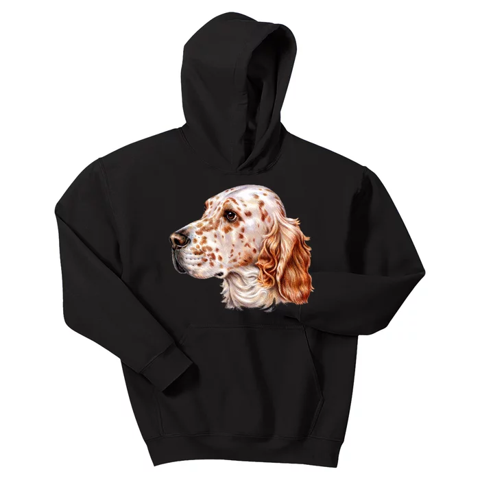 English Setter Dog Kids Hoodie