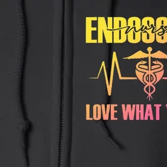 Endoscopy Nurse Heartbeat Love What Do Colon Full Zip Hoodie