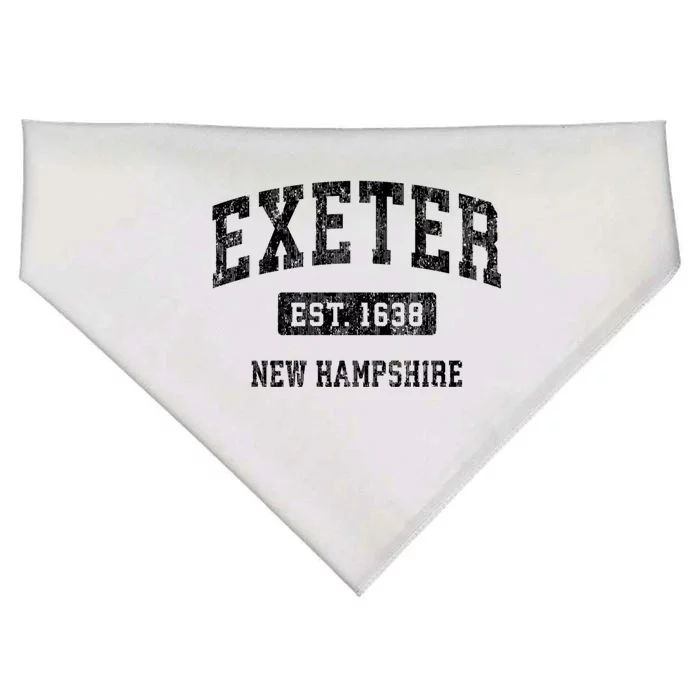 Exeter New Hampshire Nh Vintage Established Sports Design USA-Made Doggie Bandana