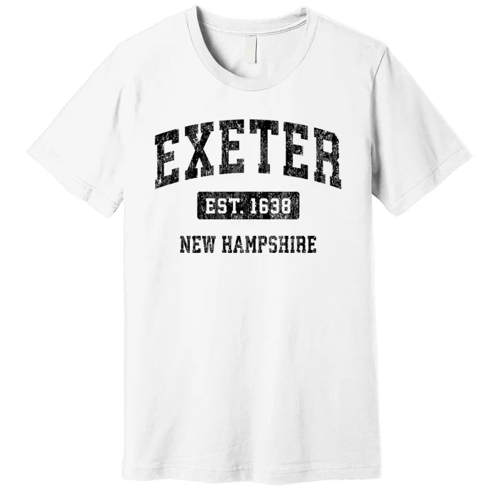 Exeter New Hampshire Nh Vintage Established Sports Design Premium T-Shirt