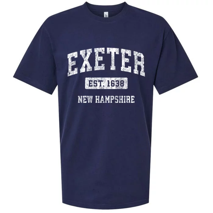 Exeter New Hampshire Nh Vintage Sports Sueded Cloud Jersey T-Shirt