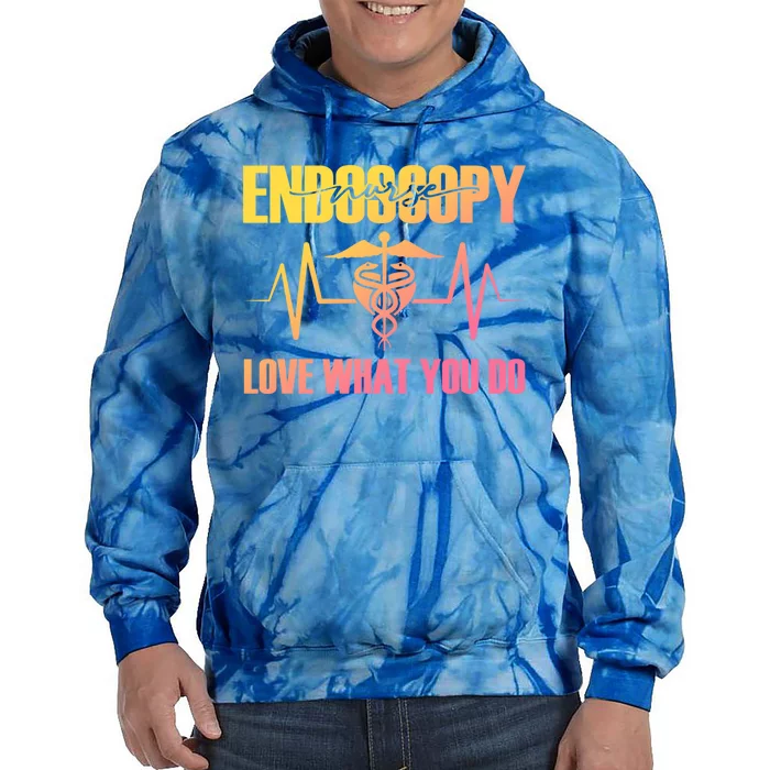 Endoscopy Nurse Heartbeat Love What Do Colon Gift Tie Dye Hoodie