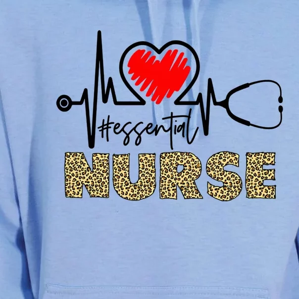 Essential Nurse Heartbeat Nurse Gift Unisex Surf Hoodie