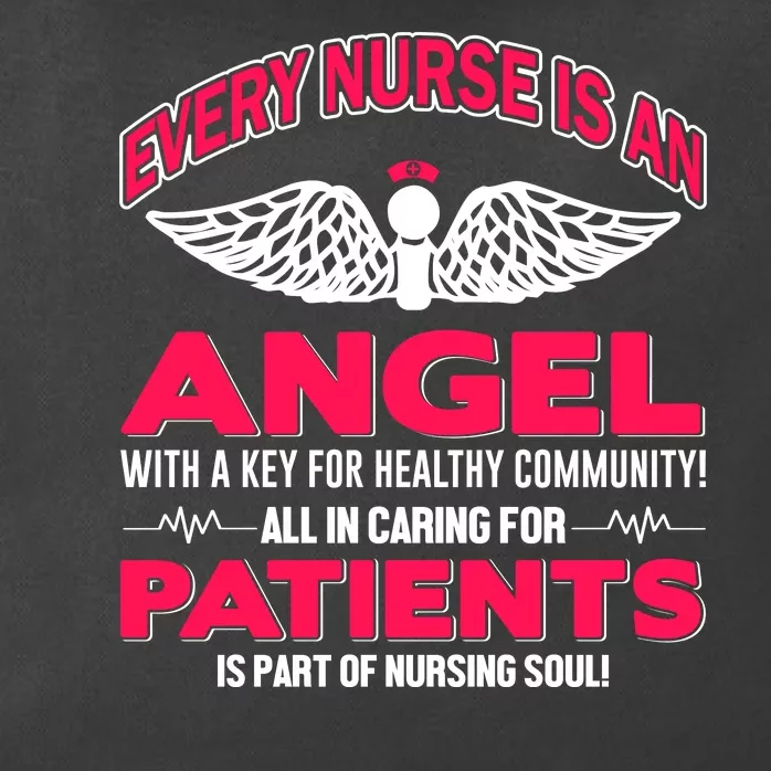 Every Nurse Is An Angel With A Key Zip Tote Bag