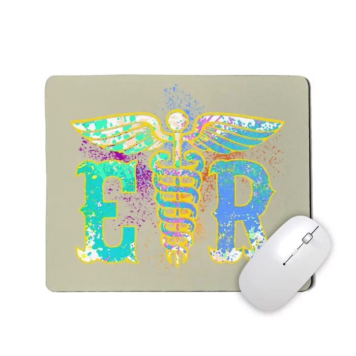 ER Nurse Illustration Design Emergency Nurses Day Mousepad