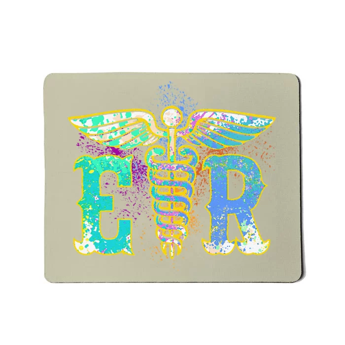 ER Nurse Illustration Design Emergency Nurses Day Mousepad