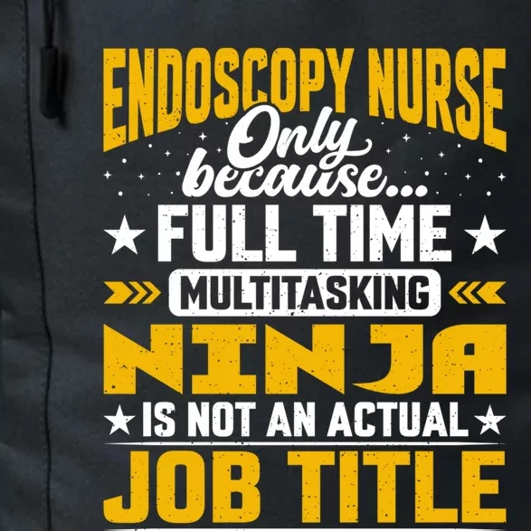 Endoscopy Nurse Job Title Funny Endoscopy Caregiver Gift Daily Commute Backpack