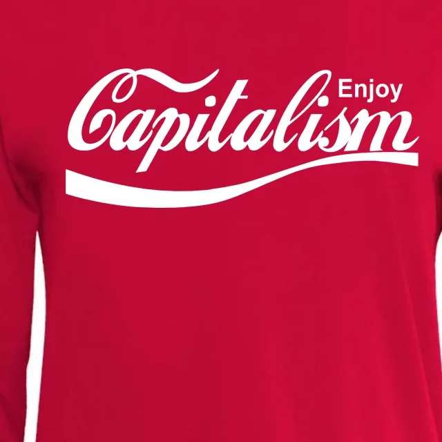 Enjoy Capitalism Womens Cotton Relaxed Long Sleeve T-Shirt