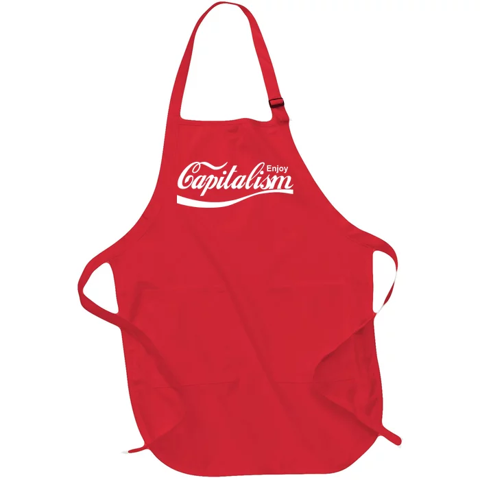 Enjoy Capitalism Full-Length Apron With Pocket