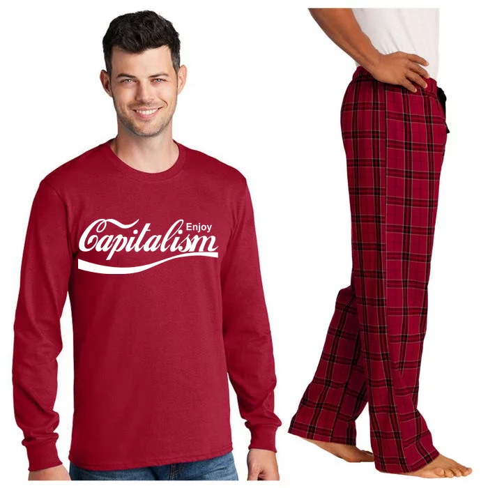 Enjoy Capitalism Long Sleeve Pajama Set