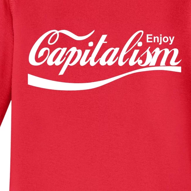 Enjoy Capitalism Baby Long Sleeve Bodysuit