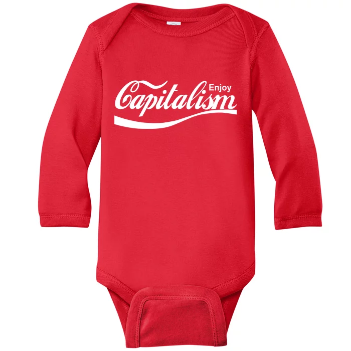 Enjoy Capitalism Baby Long Sleeve Bodysuit