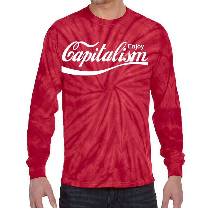 Enjoy Capitalism Tie-Dye Long Sleeve Shirt