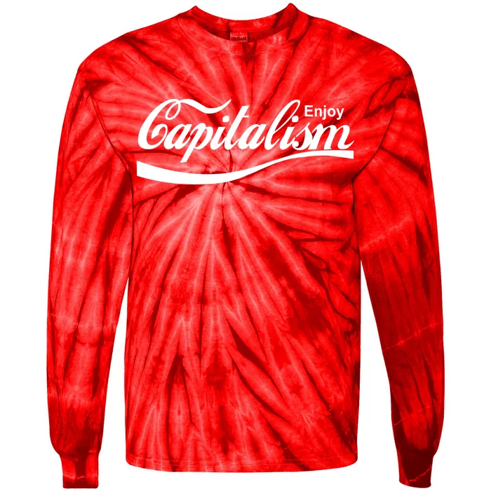 Enjoy Capitalism Tie-Dye Long Sleeve Shirt