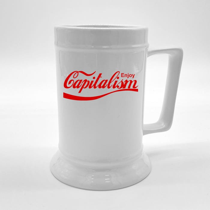 Enjoy Capitalism Front & Back Beer Stein