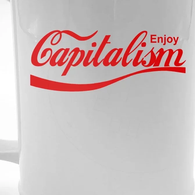 Enjoy Capitalism Front & Back Beer Stein