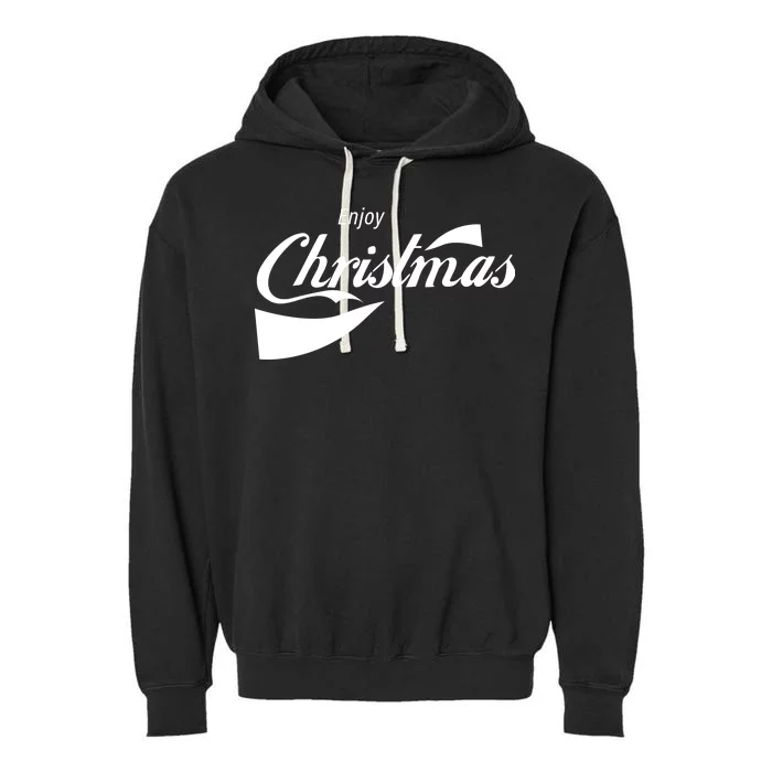 Enjoy Christmas Garment-Dyed Fleece Hoodie