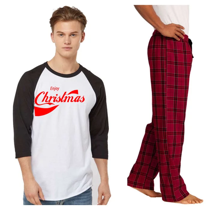 Enjoy Christmas Raglan Sleeve Pajama Set