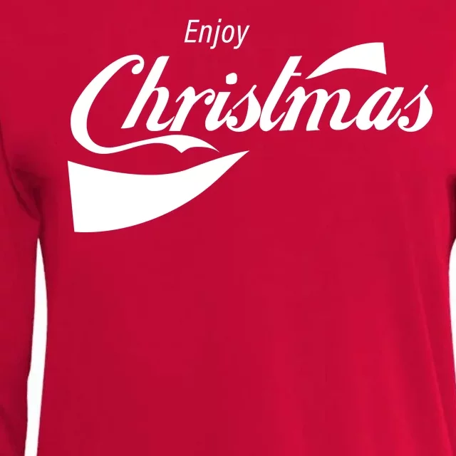 Enjoy Christmas Womens Cotton Relaxed Long Sleeve T-Shirt