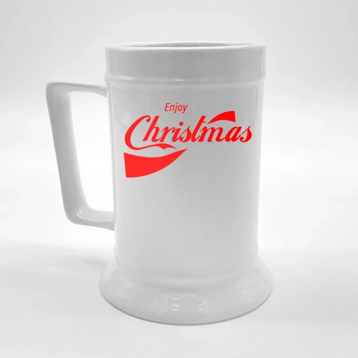 Enjoy Christmas Front & Back Beer Stein