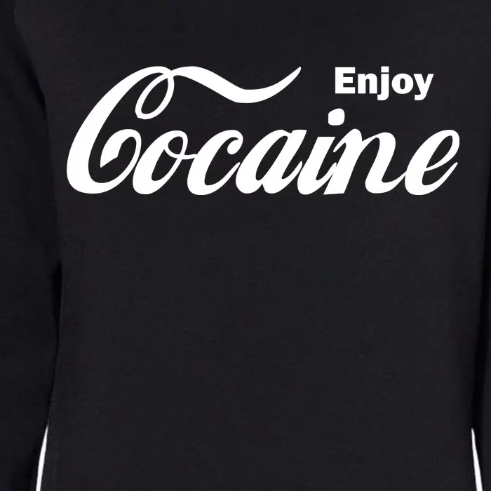 Enjoy Cocaine Womens California Wash Sweatshirt