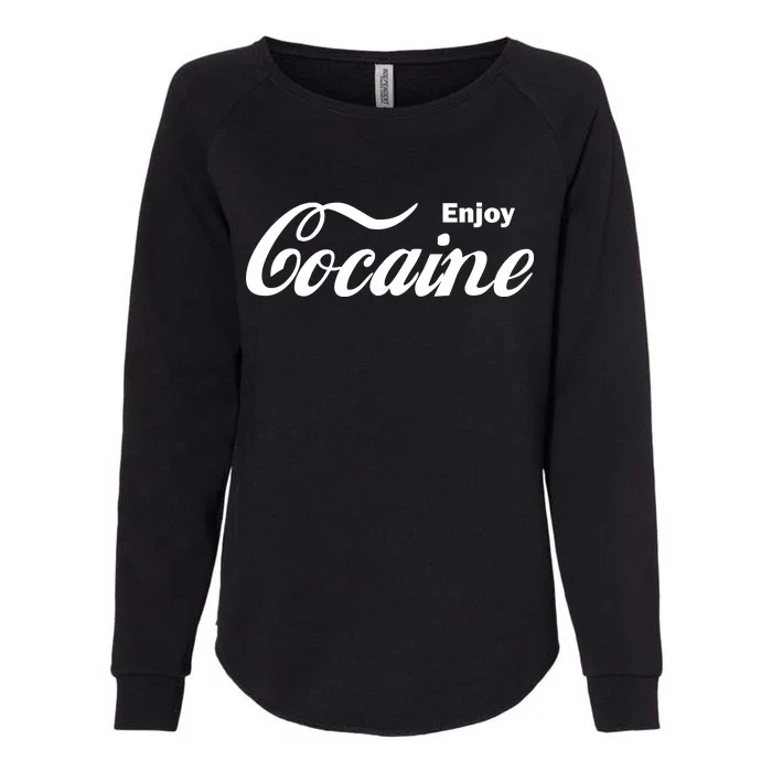 Enjoy Cocaine Womens California Wash Sweatshirt