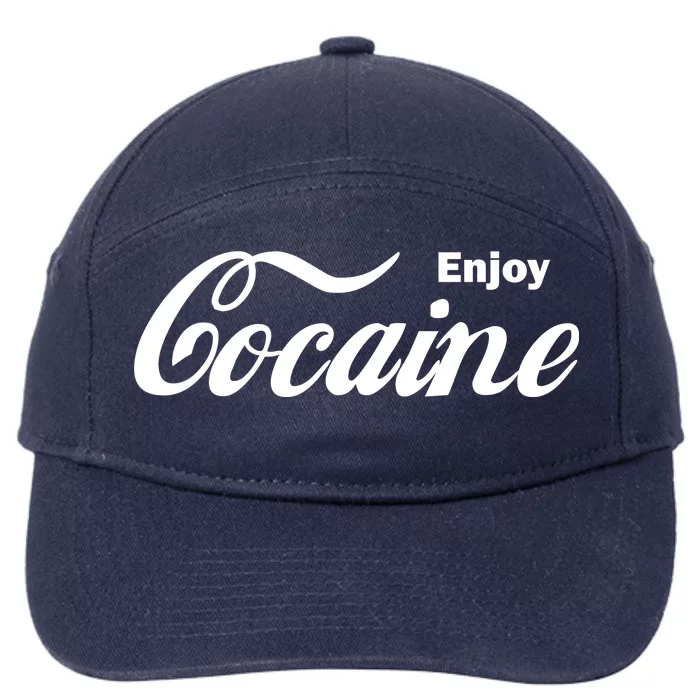 Enjoy Cocaine 7-Panel Snapback Hat