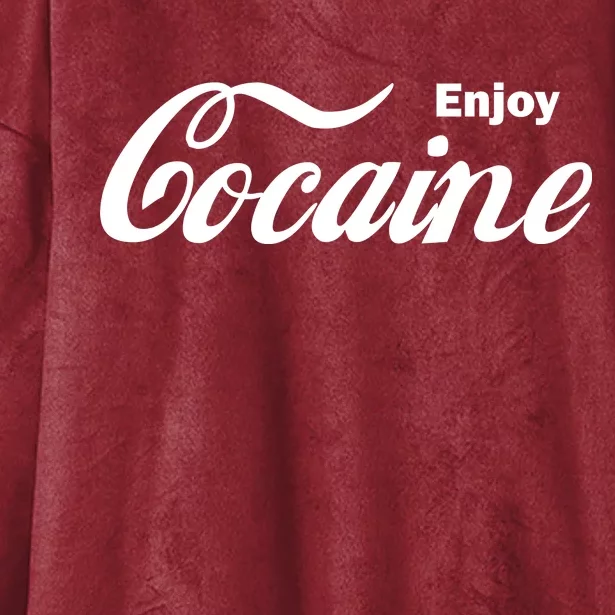 Enjoy Cocaine Hooded Wearable Blanket